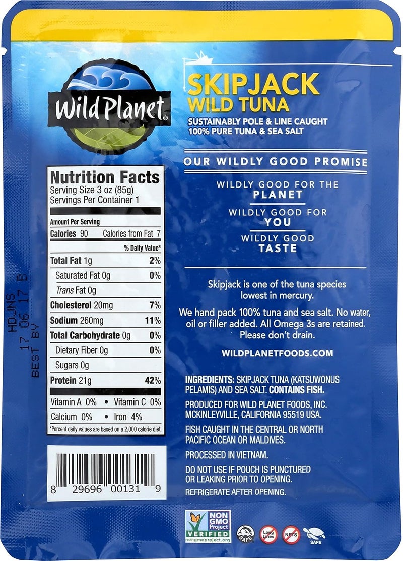 Wild Planet Skipjack Wild Tuna Pouch - Image 2